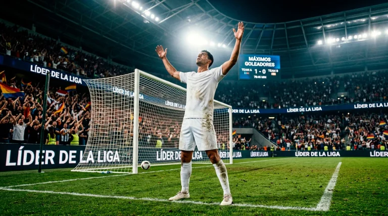 Delantero celebrando un gol en un partido de la J-League japonesa