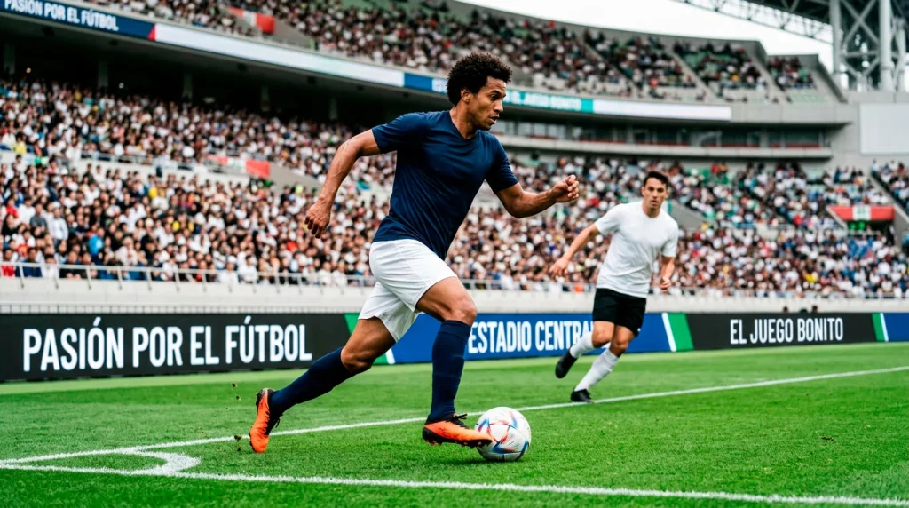 Jugador brasileño de fútbol en acción durante un partido de la J-League